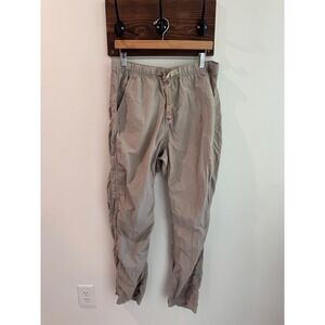 Gramicci G-Pants Mens Large 32 Length Taupe Gray Climbing Hiking Belted Trousers